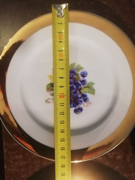 Piękny kpl talerzy z paterą