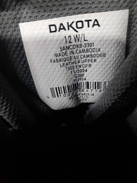 Buty robocze DAKOTA rozm 45 wkl 30 cm