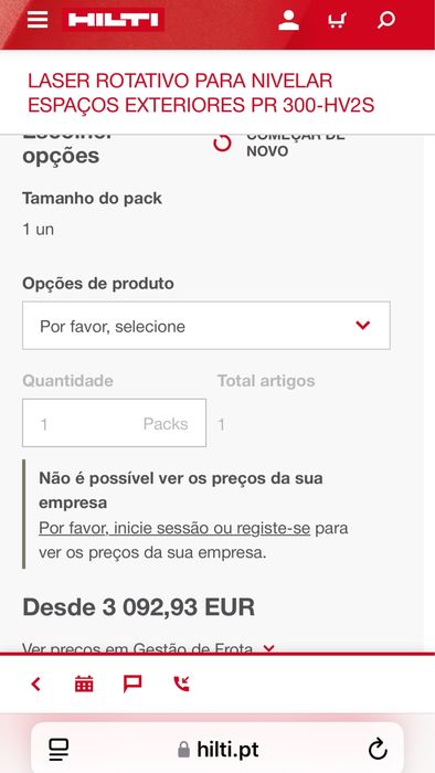 Laser profissional Hilti PR 300-HV2S