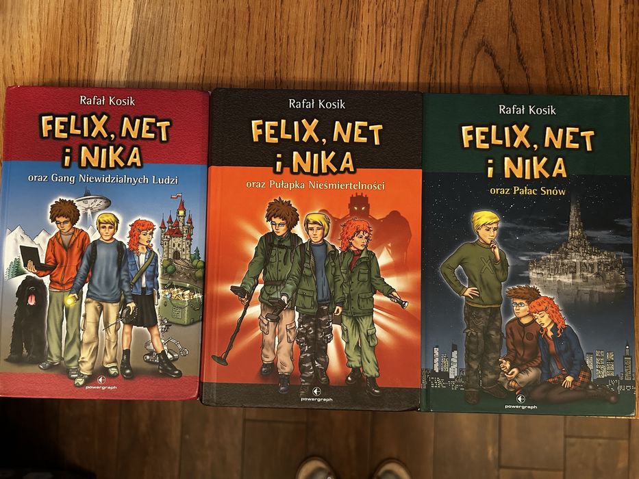 Zestaw 3 x Felix, Net i Nika  - stan idealny