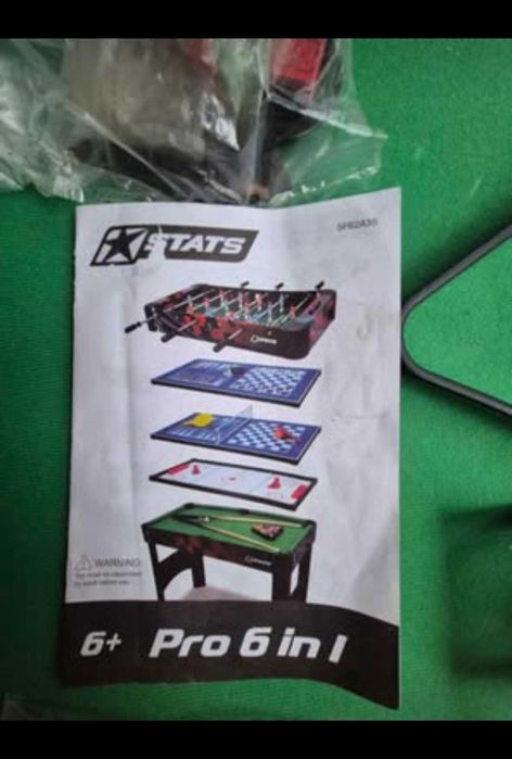 Mesa multijogos para crianças
