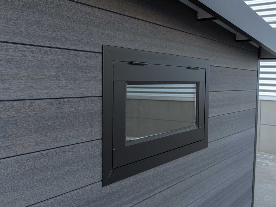 Domek ogrodowy kompozytowo-aluminiowy z pergolą