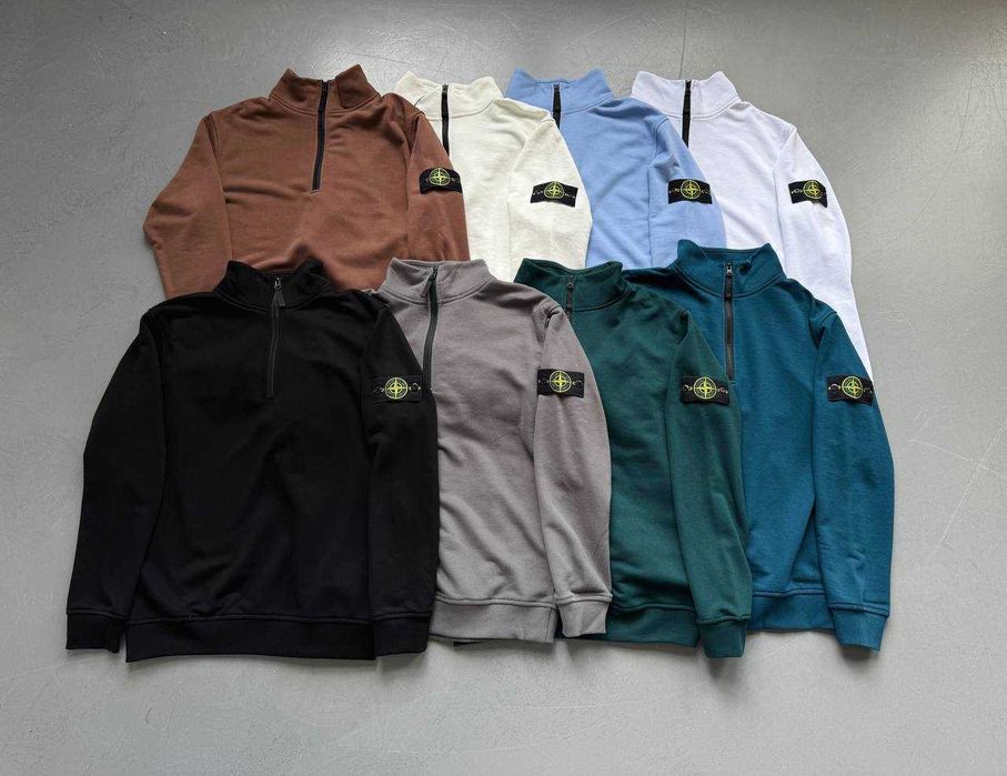 Зіп світшот STONE ISLAND, кофта stone island