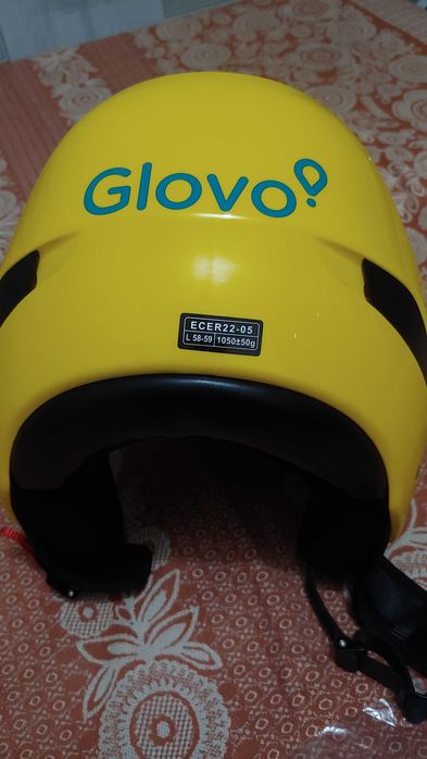 Мото шлем L Shiro Glovo доставка, курьер с биркой новый