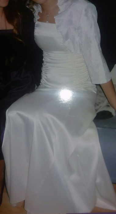 Sukienka ślubna i bolerko ,ecru