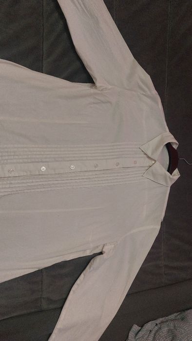 Camisa de trage de homem branca M