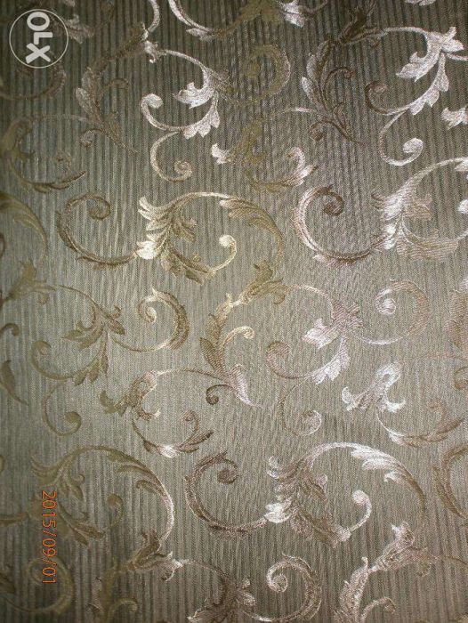 Шторы- зеленые хаки.и молочный шеколад.