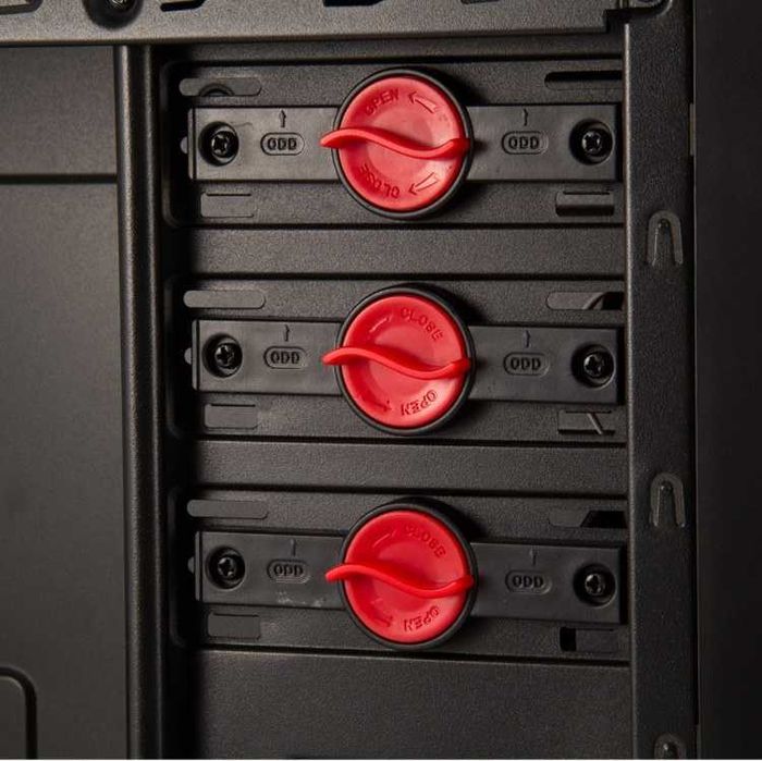 Caixa MidTower ATX NOX NX-3 USB 3.0 LED Vermelho