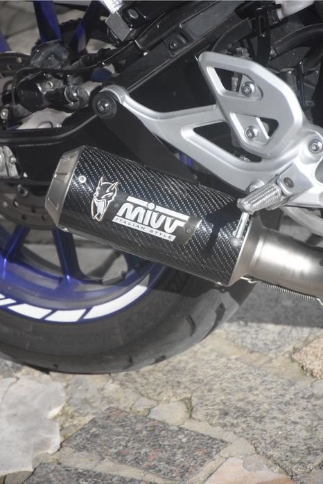 Mivv mk3 carbon para mt 125 (2020-2024) ou yzf 125 r (2019-2024)