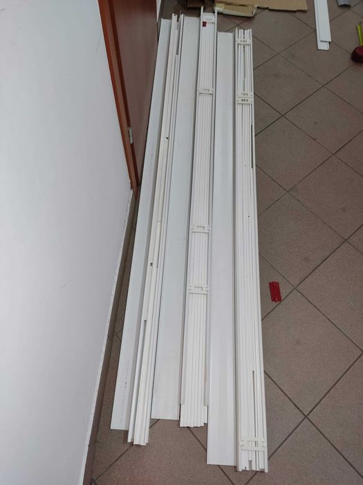 Listwy korytka kablowe PVC metalowe mix wymiarów duży pakiet zestaw