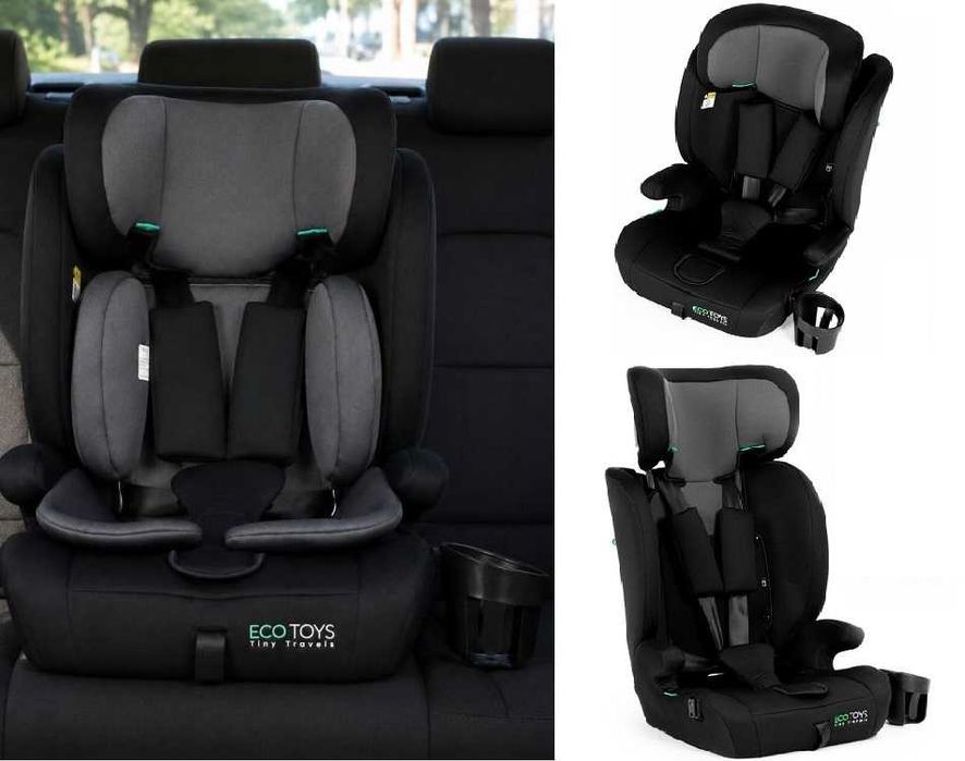 FOTELIK SAMOCHODOWY dla dzieci wzrost 76-150 cm R129 + uchwyt na napoje