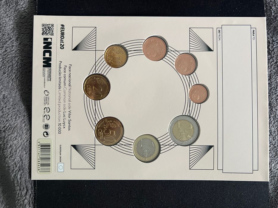Lote Moedas Comemorativas Portugal + Série FDC 2022 INCM
