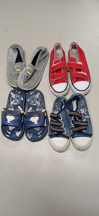 Zestaw, trampki, kapcie, klapki, trampki 34-35
