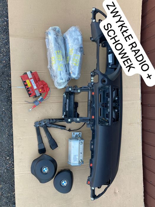 BMW e87 e81 Airbag ORYGINAŁ deska rozdzielcza konsola poduszka klema