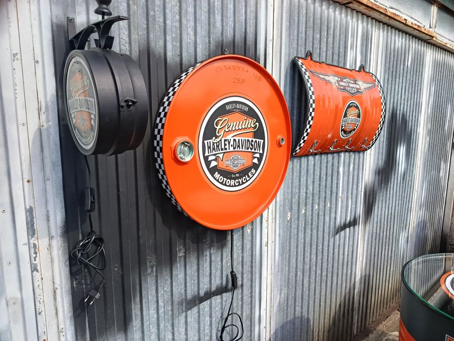 Mobiliário Bidões personalizados Harley Davidson (ler descrição)