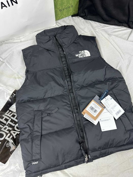 Puchowa kamizelka męska The North Face Nuptse 700 czarna bezrekawnik