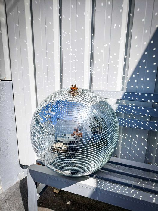 Bola de cristal discoteca vintage – 50 cm – anos 90
