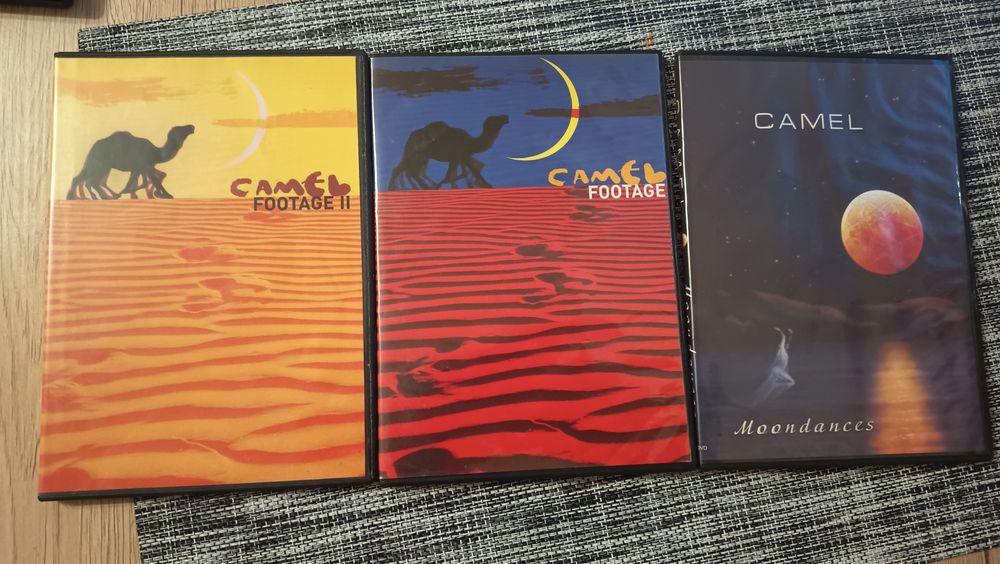 Sprzedam kolekcję 3 dvd,koncerty zespołu Camel.