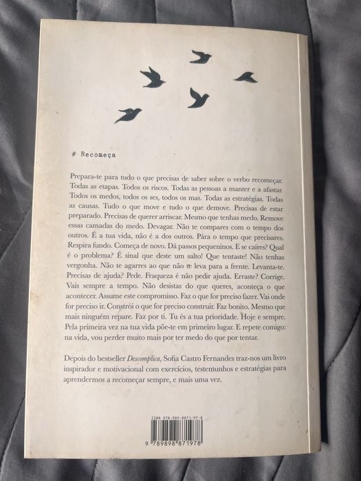 Livro “Recomeça” - Sofia Castro Fernandes