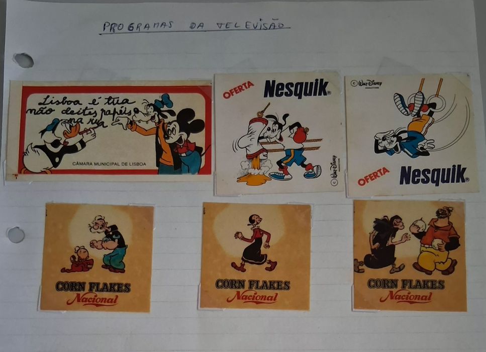 Autocolantes Programas Televisão - VINTAGE