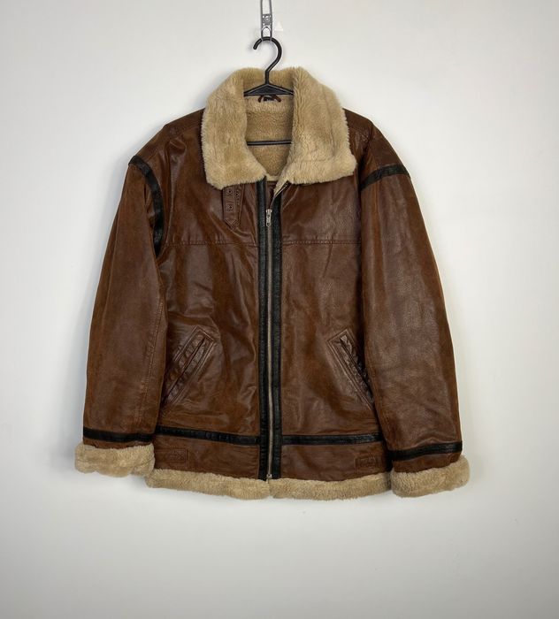 Skórzana Kurtka Kożuch Jacket B-3 vintage henry morell flyers