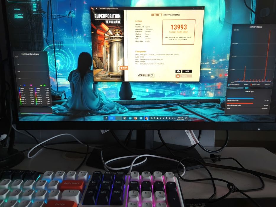 KOMPUTER GAMINGOWY|Ryzen 7 7800X3D|Sapphire Radeon Rx 9070 XT|32GBDDR5