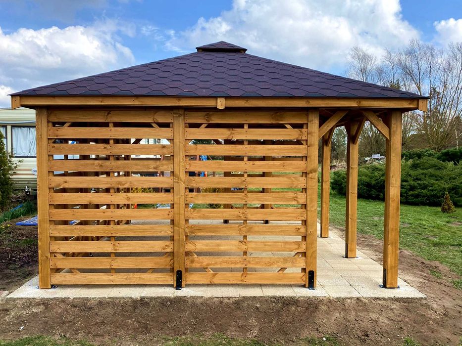 Altana ogrodowa ETER 4m x 4m Altanka drewniana Domek - PRODUCENT