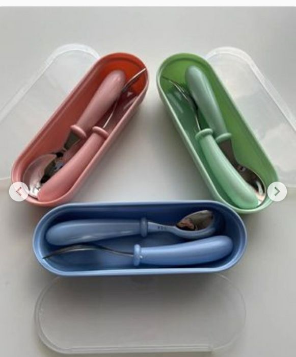 Набір дитячих столових предметів ложка+вилка