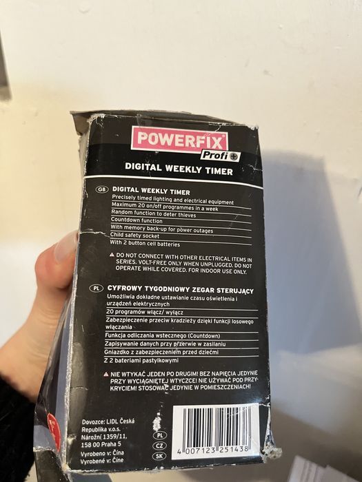 Programator czasowy powerfix