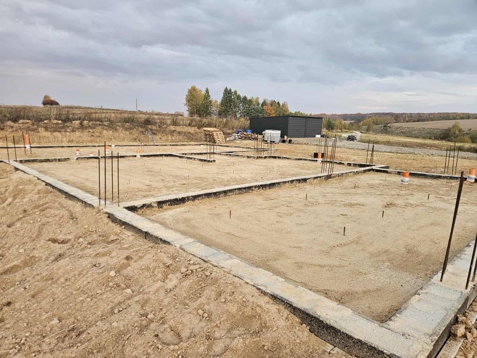 Budowa SSO, silosy, żelbety, mury, stropy, budowa domów