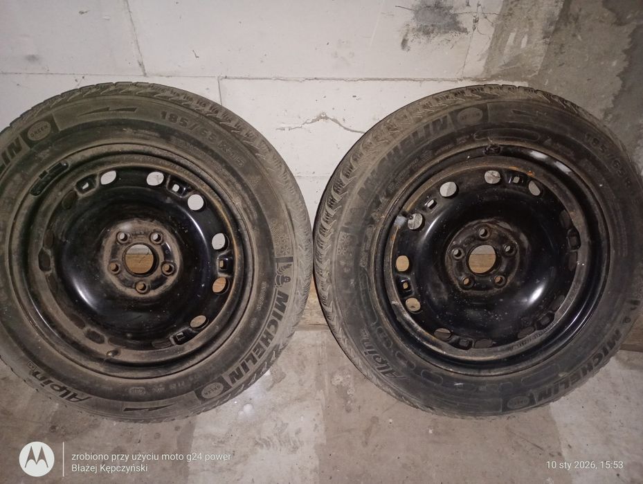 Opony zimowe na felgach 15 do skody Octavii jedynki