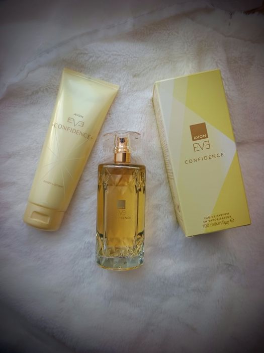 Zestaw Eve Confidence Avon perfumy 100 ml balsam perfumowany