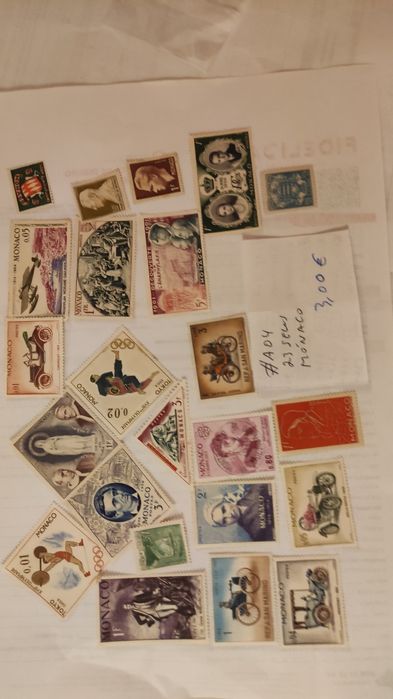 Vários lotes de selos