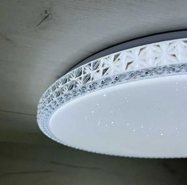Мощная LED люстра 24/50/90W – Светильник Хрусталь с пультом и без