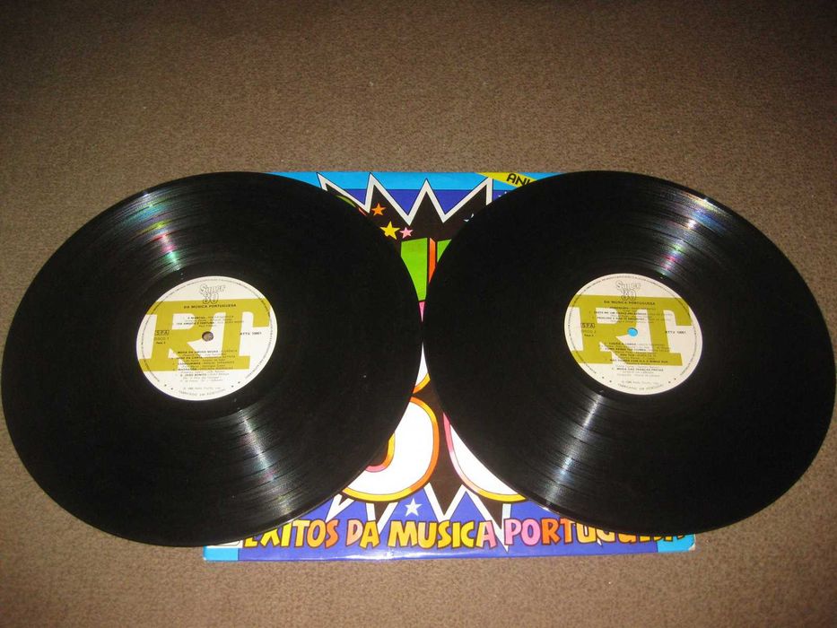 Vinil LP Duplo 33 rpm "Super 30- Êxitos da Música Portuguesa"