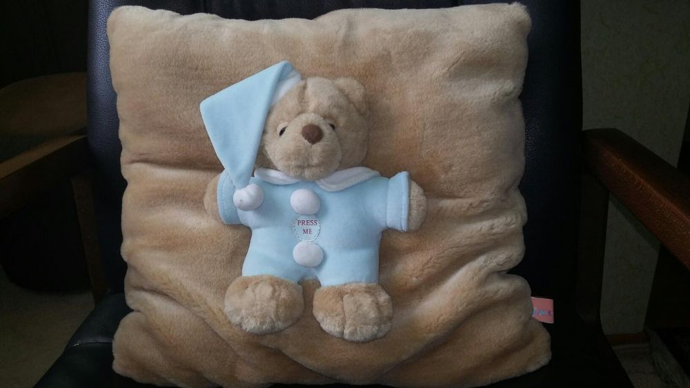 Детская подушка с мишкой ХРАПУНОМ.