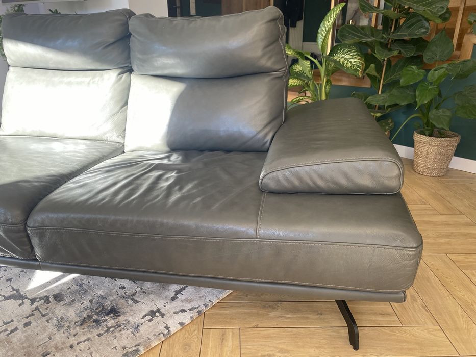 Sofa skórzana czarna