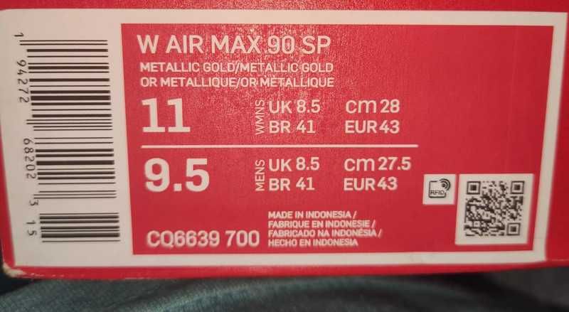 Nike Air Max 90 SP Gold