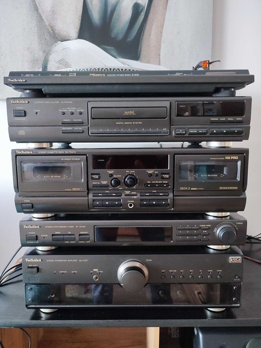 duża kompletna wieża Technics, stan bdb