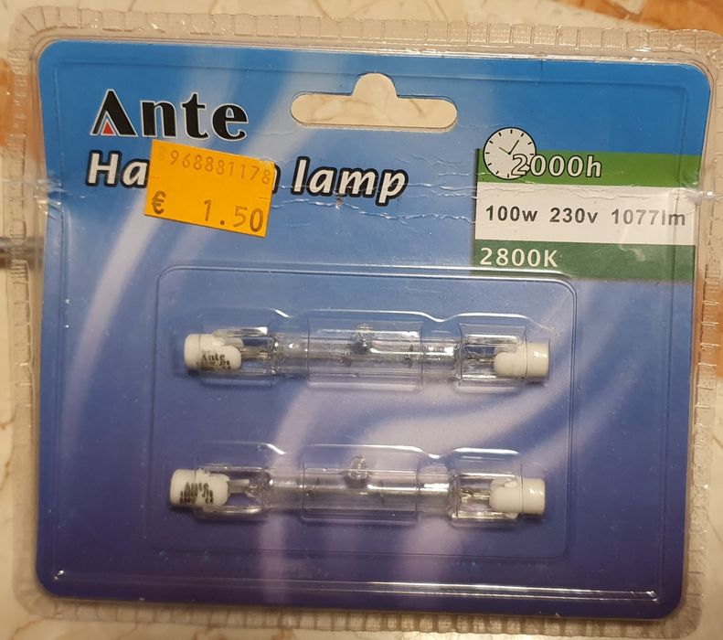 Lâmpadas halogéneo - 50% desconto