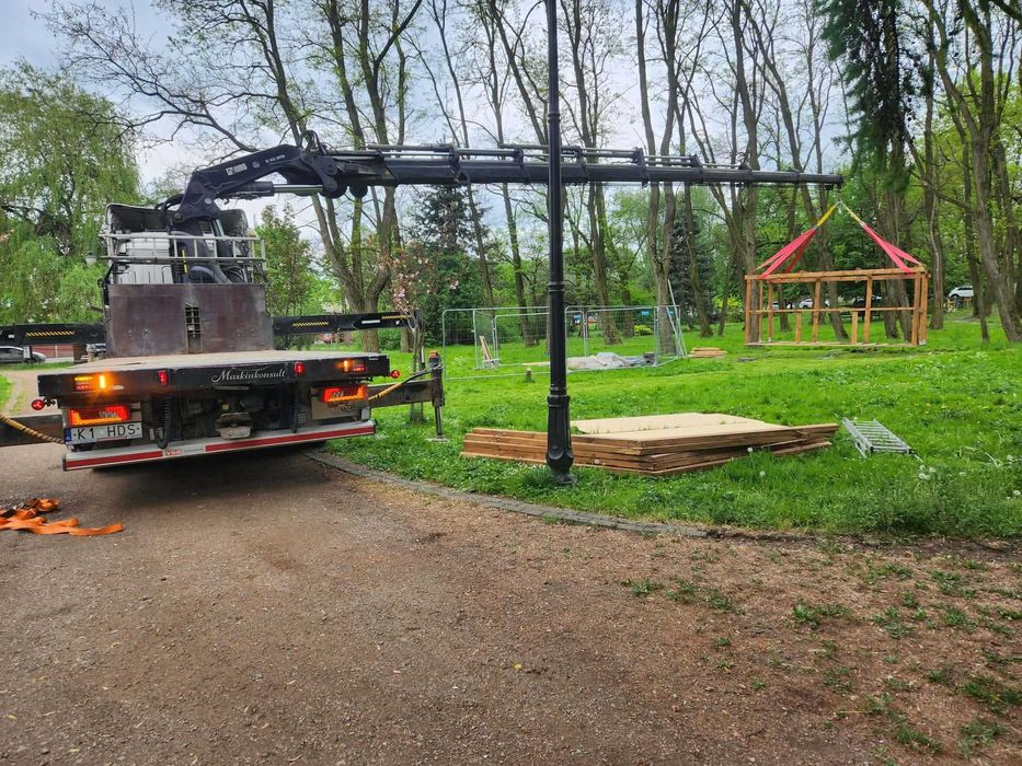 Usługa HDS 20 ton, wysieg 20-35m,usługi transportowe, HDS Transport,Transport maszyn