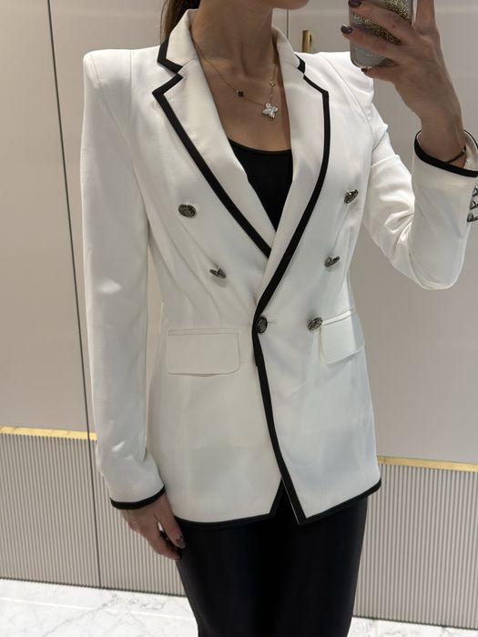 Marynarka żakiet biała emporio armani