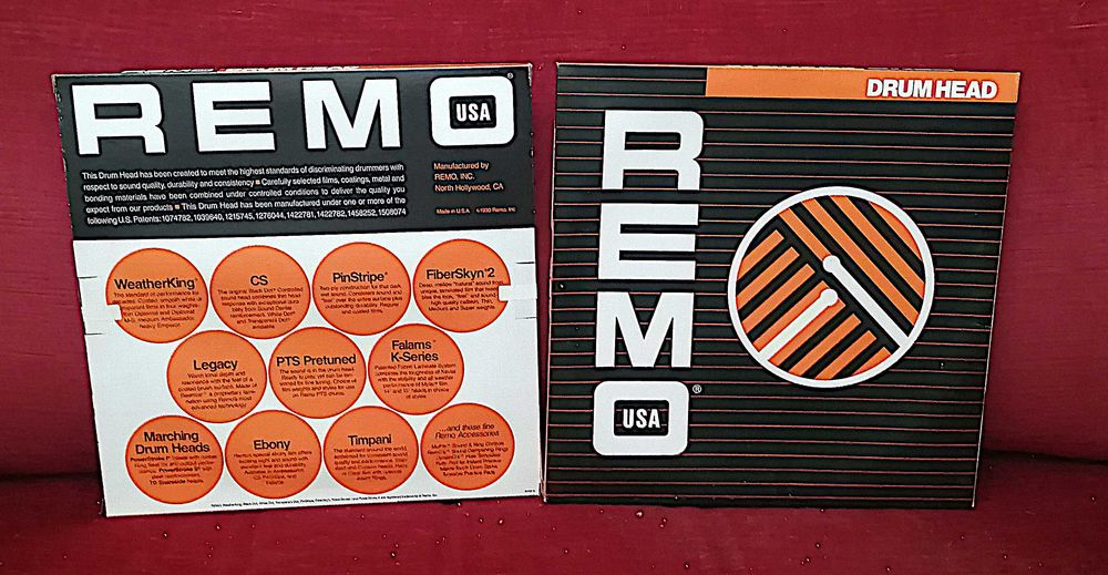 Remo Peles para Bateria • Tarola • Timbalão • Bombo • Novas