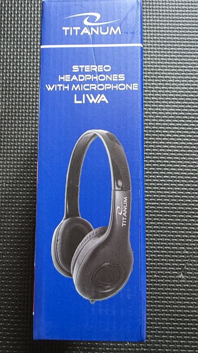 Słuchawki Titanum Th114 Liwa z Mikrofonem  Czarne