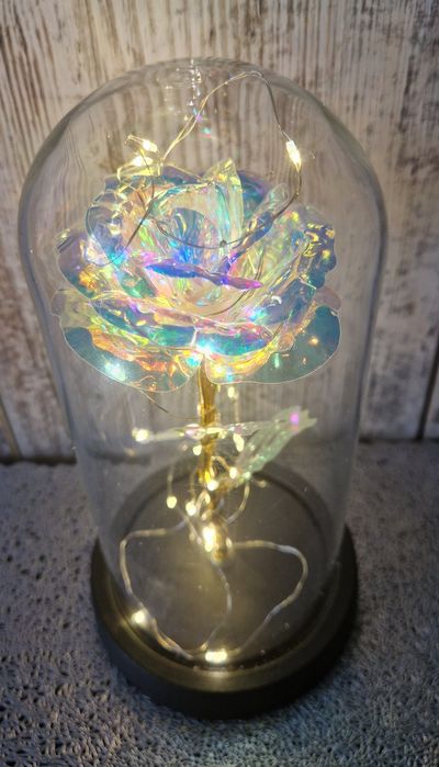 Wieczna róża Led, Zaczarowana lampka jak z bajki, prezent