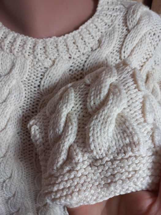 Вязаний теплий трикотажний костюм светр кофта штани джогери брюки зара