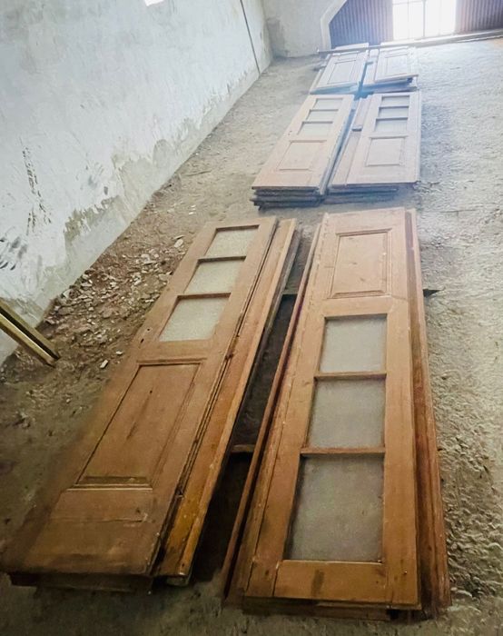14 portas casquinha antigas (madeira nua)