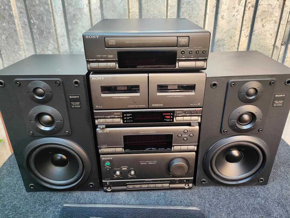 Mini wieża SONY MHC-3800 z kolumnami + pilot stan BDB