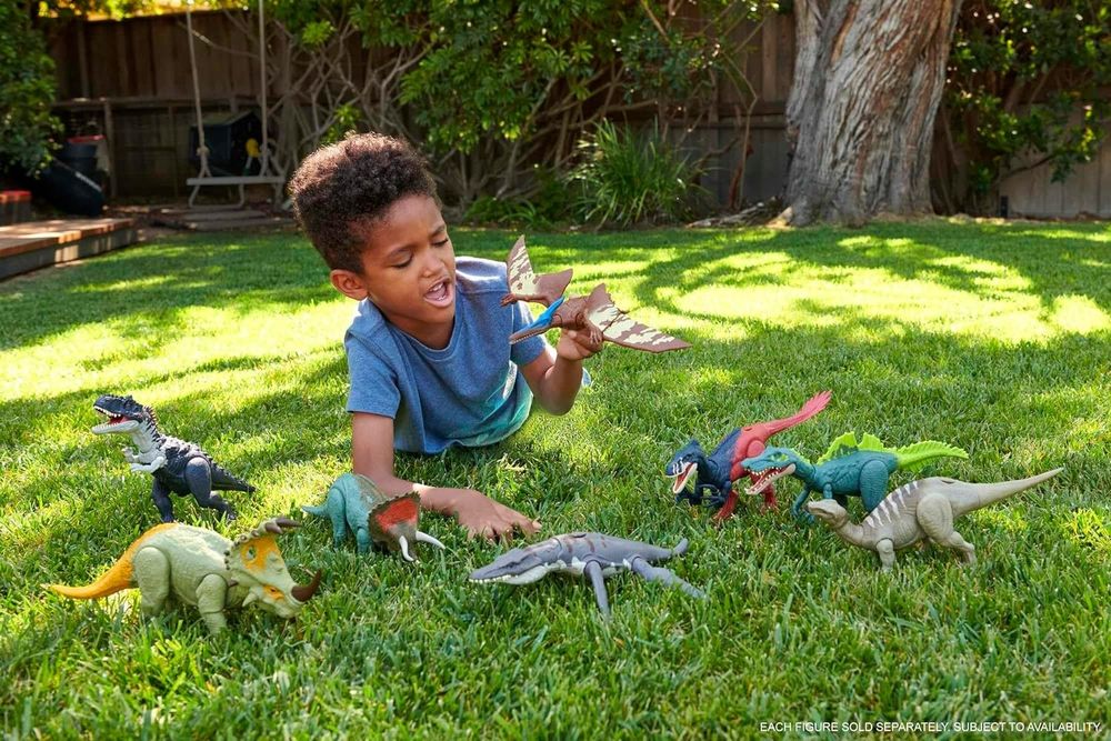 Jurassic World Megaraptor dinossauro articulado 33 cm NOVO ENVIO GRÁT