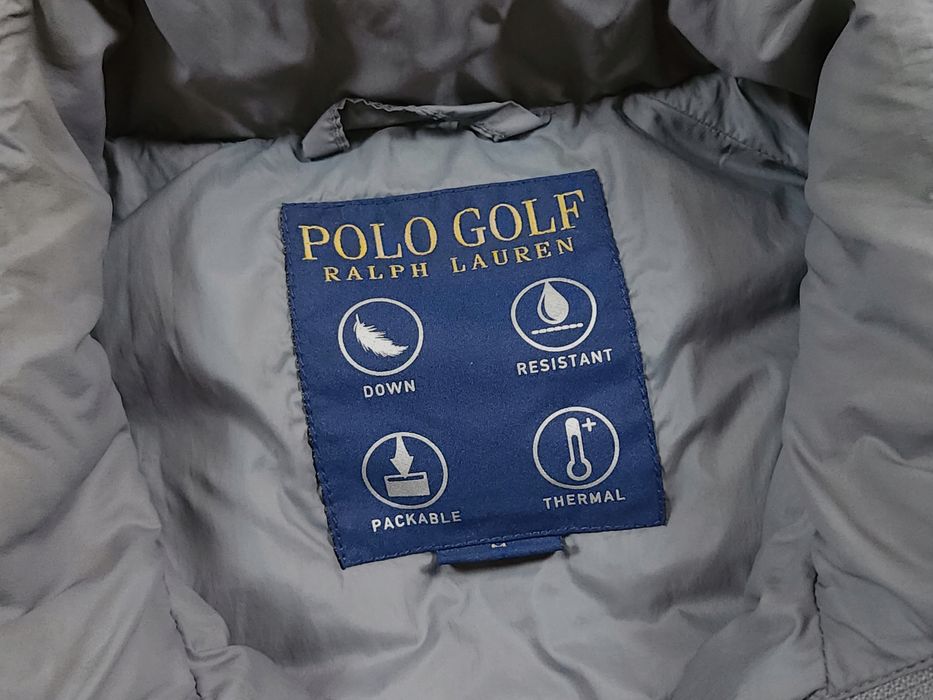 RALPH LAUREN Polo Golf Kamizelka Puchowa Męska Szara r. M